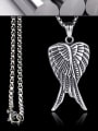thumb Stainless Steel With Antique Silver Plated Trendy wing Necklaces 2