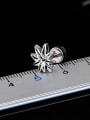 thumb Stainless Steel With Antique Silver Plated Vintage Leaf Stud Earrings 2