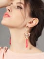 thumb Colorful Elegant Enamel Long Fashion Drop Earrings 1