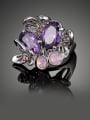 thumb Fashion Purple Zirconias Butterflies Alloy Ring 1