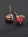thumb Rose Love Heart  Rose Gold Plated  Fresh and Lovely stud Earring 1