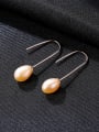 thumb Sterling silver natural pearl simple versatile ear hook 4