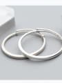 thumb S990 silver bracelet female wind simple circular opening adjustable hand ring tide hand S2420 3