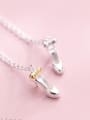 thumb S925 Silver Necklace Pendant female fashion fashion high heel shoes Necklace lovely personality clavicle chain female D4325 1