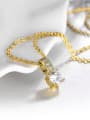 thumb 18K Gold Plated Geometric Shaped Zircon Necklace 2