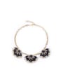 thumb Alloy Artificial Stones Flower Necklace 1