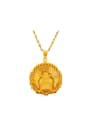 thumb Copper Alloy 24K Gold Plated Ethnic style God of Fortune Pendant 0