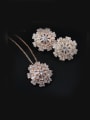 thumb Flower Shaped Two Pieces Jewelry Set 1