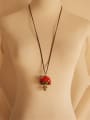 thumb Delicate Unisex Doll Shaped Necklace 1