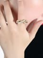 thumb Personalized Bowknot Cubic Zircon Ring 1