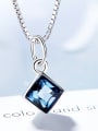 thumb S925 Silver Square-shaped Necklace 2