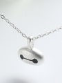 thumb S925 Silver Face Women Clavicle Necklace 1