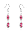 thumb Simple Marquise austrian Crystals Drop Earrings 2