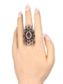 thumb Retro style Exaggerated Resin Crystals Ring 1
