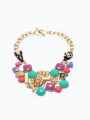 thumb Exaggerate Colorful Women Sweater Necklace 0