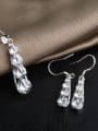 thumb AAA Zircons Exquisite Fashion Water Drop Earrings 3