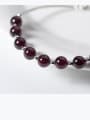 thumb 925 Sterling Silver With Silver Plated and garnet Add-a-bead Bracelets 1