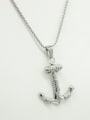thumb Fashionable Anchor Sweater Necklace 0