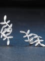 thumb Fashion Little Leaves 925 Sterling Silver Clip on Earrings 2