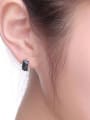 thumb Geometric Shaped Black Zircon stud Earring 1