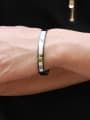 thumb Simple Rhinestones Titanium Plating Bracelet 1