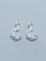 thumb 925 Sterling Silver With  Cubic Zirconia  Simplistic Moon Pendants 3