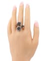 thumb Retro style Resin stones Crystals Alloy Ring 1