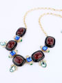 thumb Gold Plated Artificial Stones Women Necklace 1
