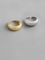 thumb 925 Sterling Silver With Gold Plated Vintage Multi-loop Winding Free Size Rings 3