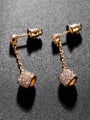 thumb Copper With 3A cubic zirconia Trendy Camel bell Drop Earrings 2