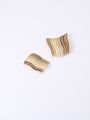 thumb Titanium With Gold Plated Simplistic Hollow Geometric Decorative Combs 0