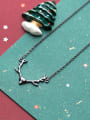 thumb Exquisite Black Deer Shaped S925 Silver Necklace 1