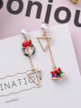 thumb Alloy With Gold Plated Cute chrismas Drop Earrings 4