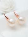 thumb Copper With Platinum Plated Fashion Round Hook Earrings 2