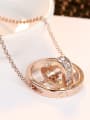 thumb Fashion Heart Ring Cubic Zirconias Alloy Necklace 2