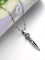 thumb Personalized Sharp Pendant Titanium Necklace 1