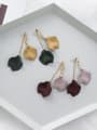 thumb Alloy With Imitation Gold Plated Simplistic Leaf Drop Earrings 0