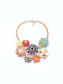 thumb Colorful Flower Artificial Stones Necklace 0
