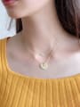 thumb 925 Sterling Silver With Gold Plated Simplistic Heart Necklaces 1