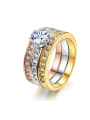thumb Hot Selling Three Color Plated Fashion Ring 0