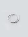 thumb S925 Silver Smooth Big Exquisite Western Style hoop earring 0