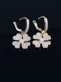 thumb Europe and the United States Zircon Exquisite Gold Plated Anti-allergic stud Earring 0