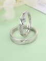 thumb 925 Sterling Silver WithCubic Zirconia Simplistic Lovers Free Size Rings 0
