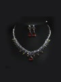 thumb Water Drop Shaped Two Pieces Jewelry Set 0
