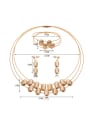 thumb Alloy Imitation-gold Plated Fashion Oval Three Pieces Jewelry Set 2