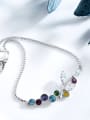 thumb S925 Silver Colorful Crystal Bracelet 3