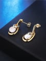 thumb Temperament 18K Gold Water Drop Opal Drop Earrings 2