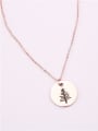 thumb Round  Glue Pendant Clavicle Necklace 1