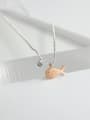 thumb Personalized Rose Gold Plated Little Fish Pendant Silver Necklace 2