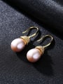 thumb Sterling silver natural pearl earrings 1